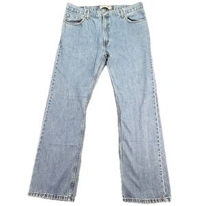 Levi's 505 Straight Fit Jeans Mens 40x34 Blue Denim Cotton‎ 505-0216 Y2K